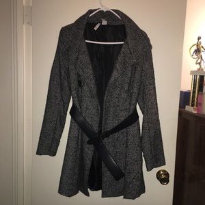 Gray pea coat